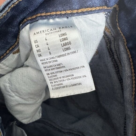 American Eagle Outfitters Jeans size 4 Long Next Level Stretch High Rise Jegging - Picture 4 of 4